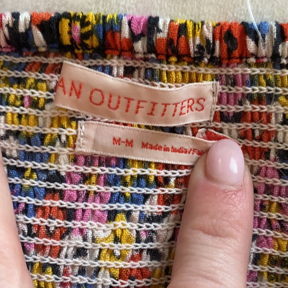 NWT UO Charlotte Smocked Ruffled Babydoll Top - Picture 9 of 10